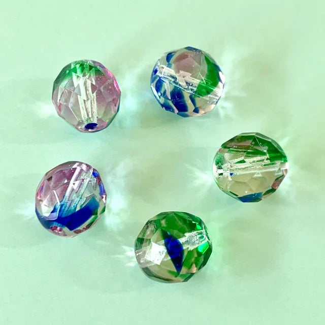 Czech Glass Beads Fire Polished Round【10/8/6 mm】