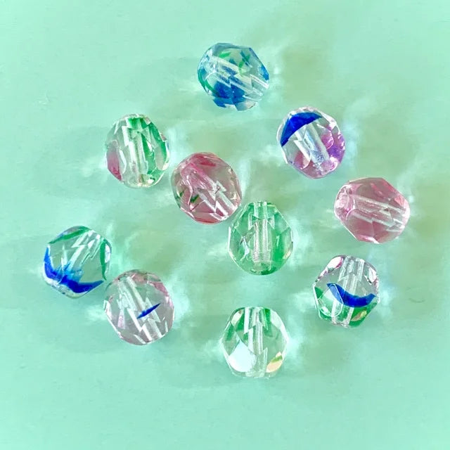 Czech Glass Beads Fire Polished Round【10/8/6 mm】