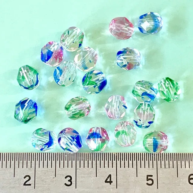 Czech Glass Beads Fire Polished Round【10/8/6 mm】