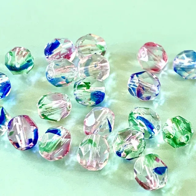 Czech Glass Beads Fire Polished Round【10/8/6 mm】