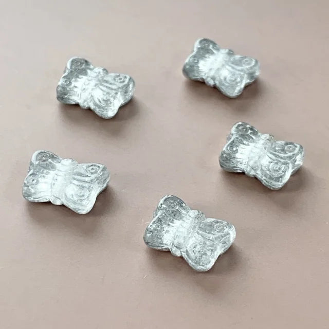 Czech Glass Pressed Beads Butterfly Vitrail Medium 8mm【5pcs】