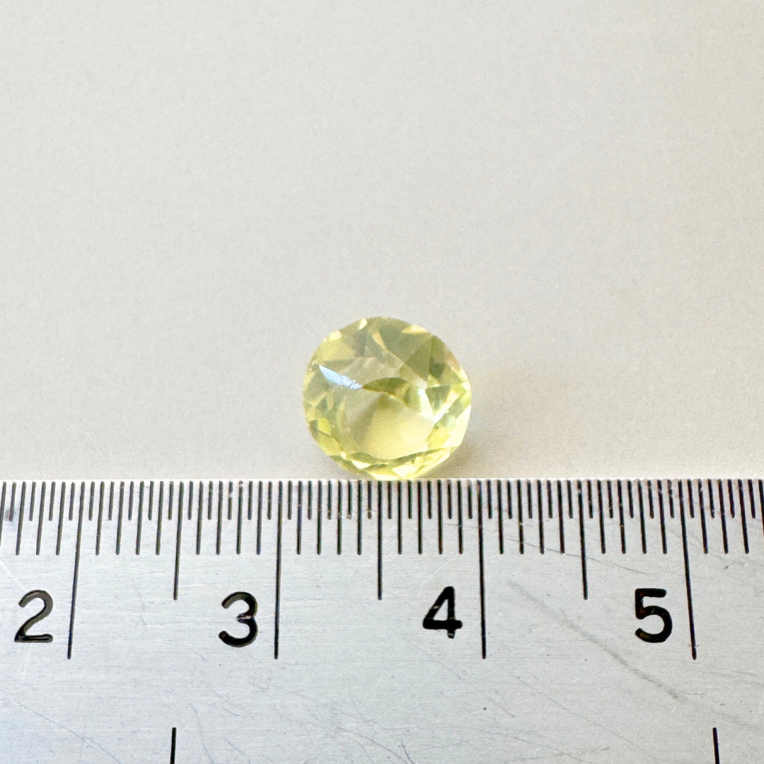 Czech Vaseline Glass Stone 8.5mm