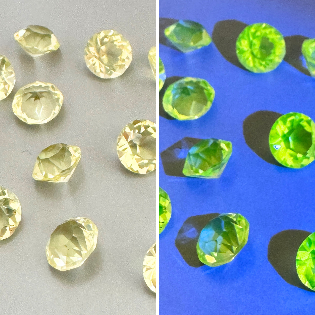 Czech Vaseline Glass Stone 8.5mm