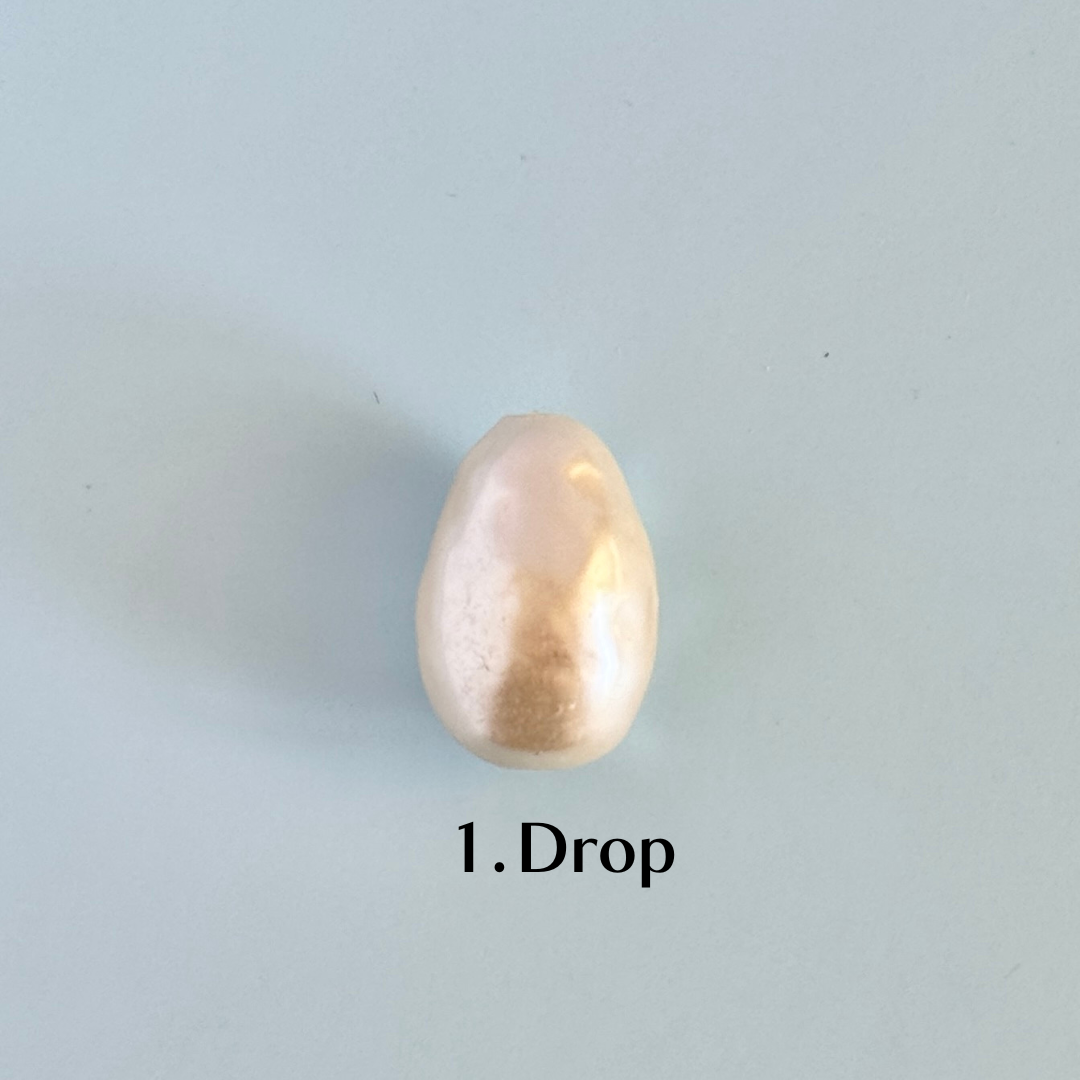 【Made in Japan】Vintage Glass Baroque Pearl Bead