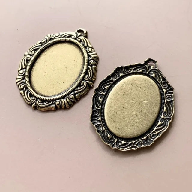 Antique Gold Plated Victorian Settings 【2 size】