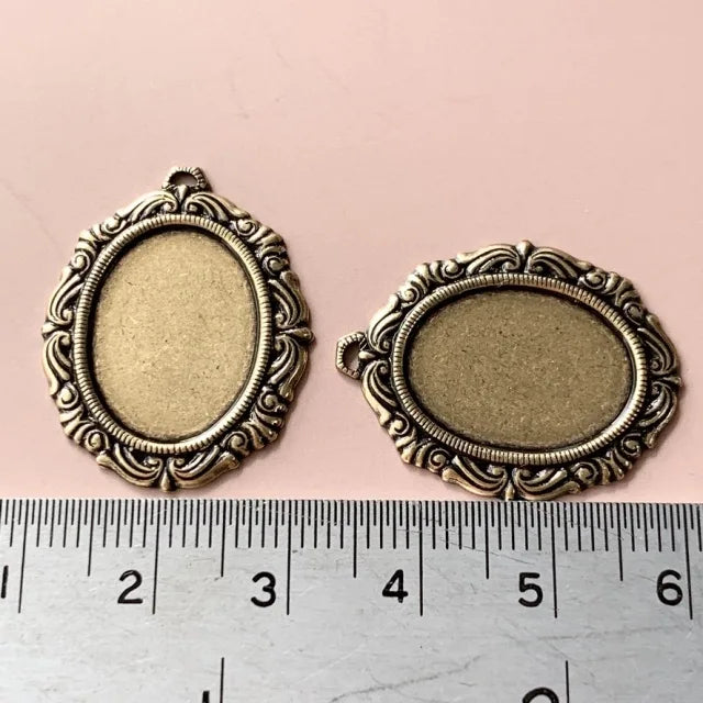 Antique Gold Plated Victorian Settings 【2 size】