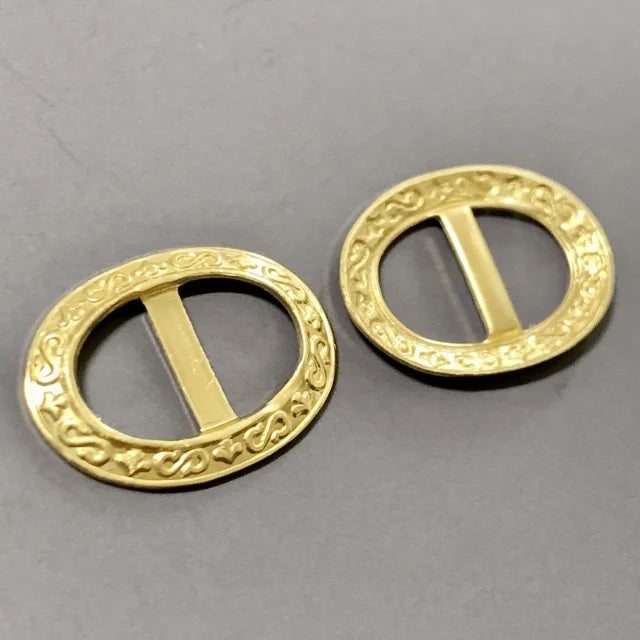 Brass Stamping Buckle Oval 17×22mm