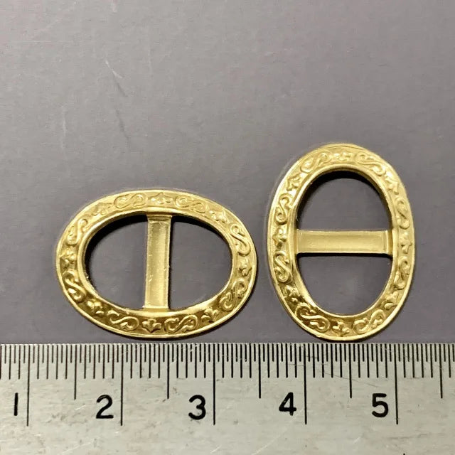 Brass Stamping Buckle Oval 17×22mm
