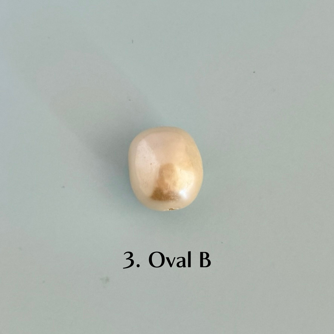 【Made in Japan】Vintage Glass Baroque Pearl Bead