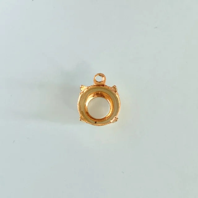 Gold Plated Setting Round 40ss【2pcs】
