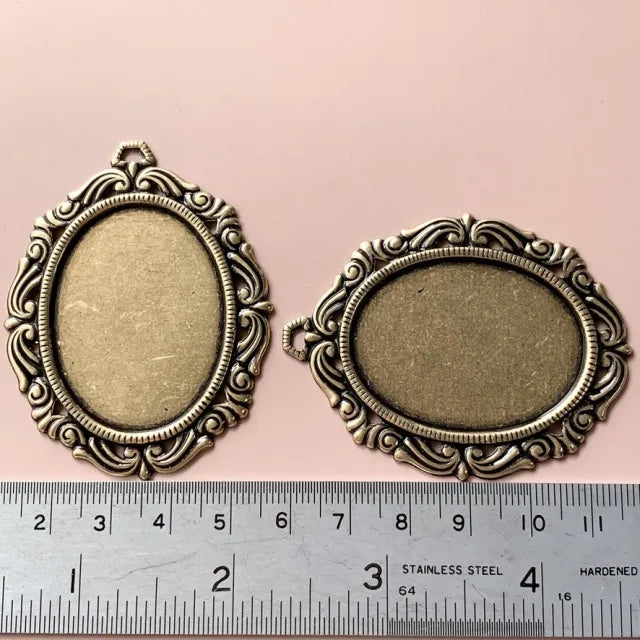 Antique Gold Plated Victorian Settings 【2 size】