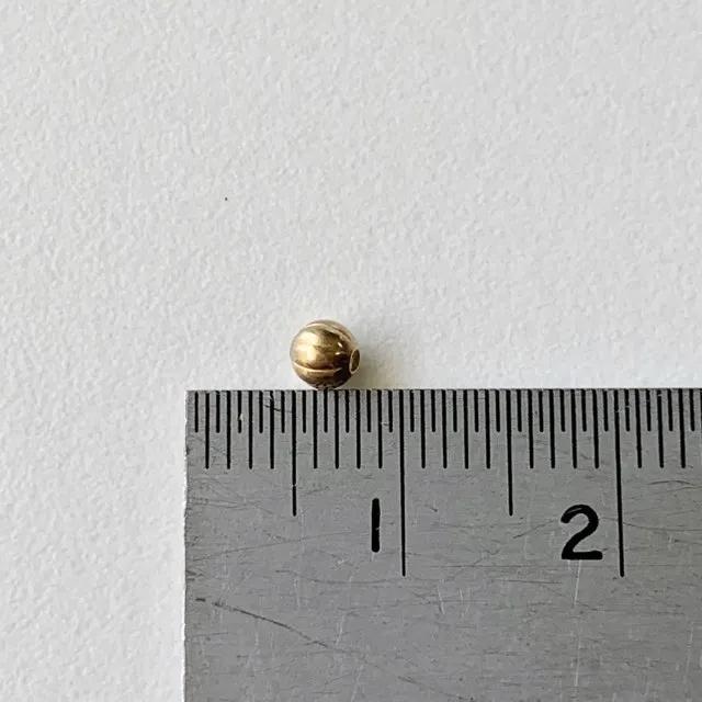 Raw Brass Beads 【10 pcs / 3 sizes】