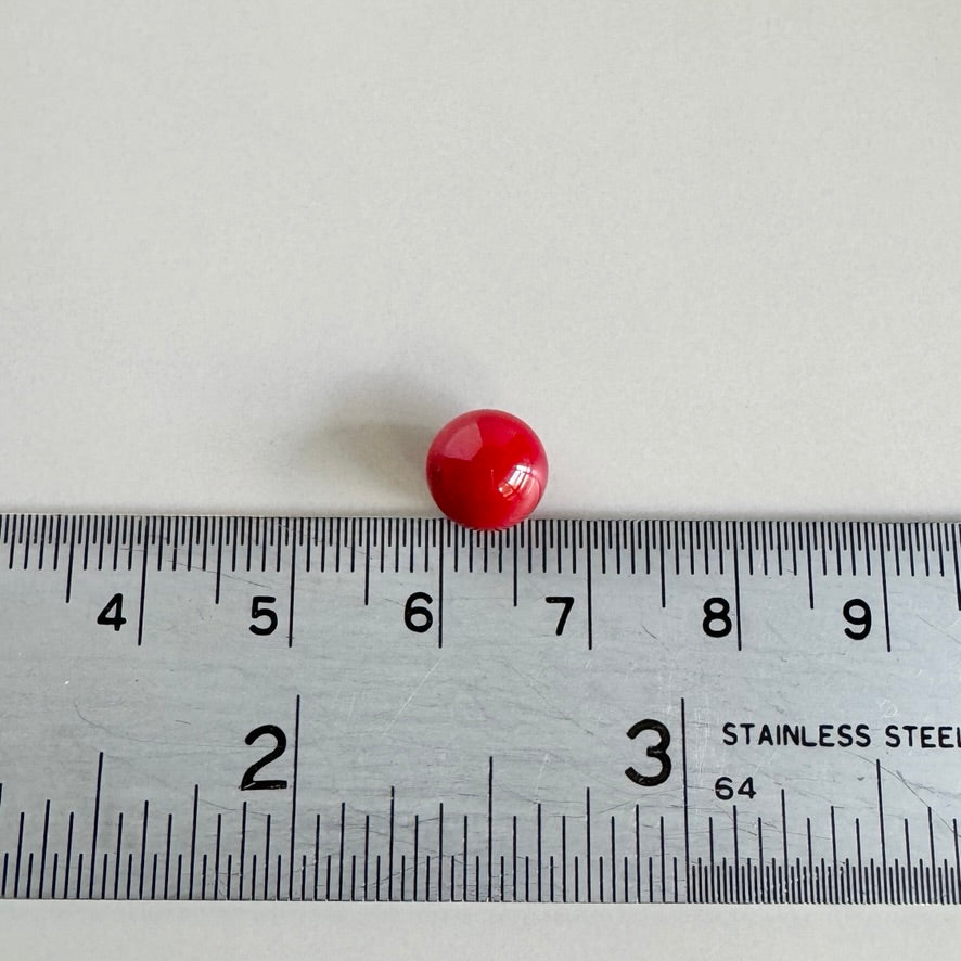 【Made in Japan 】日本製ガラスビーズ【AKADAMA】(赤珠) 6mm 【30個 or 1連】