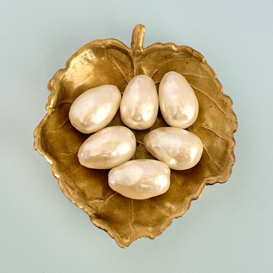 【Made in Japan】Vintage Glass Baroque Pearl Bead