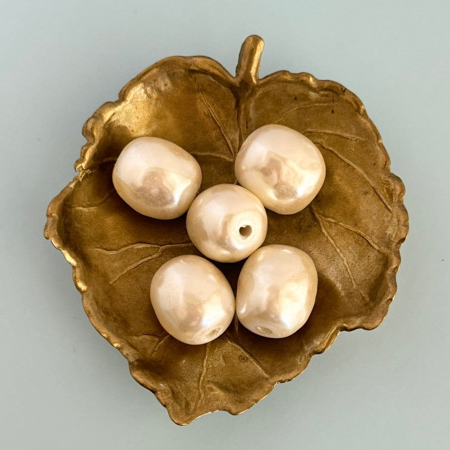 【Made in Japan】Vintage Glass Baroque Pearl Bead