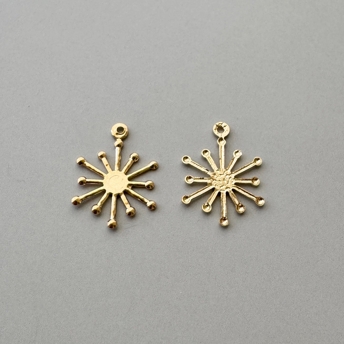 Gold Plated Charm Snowflake