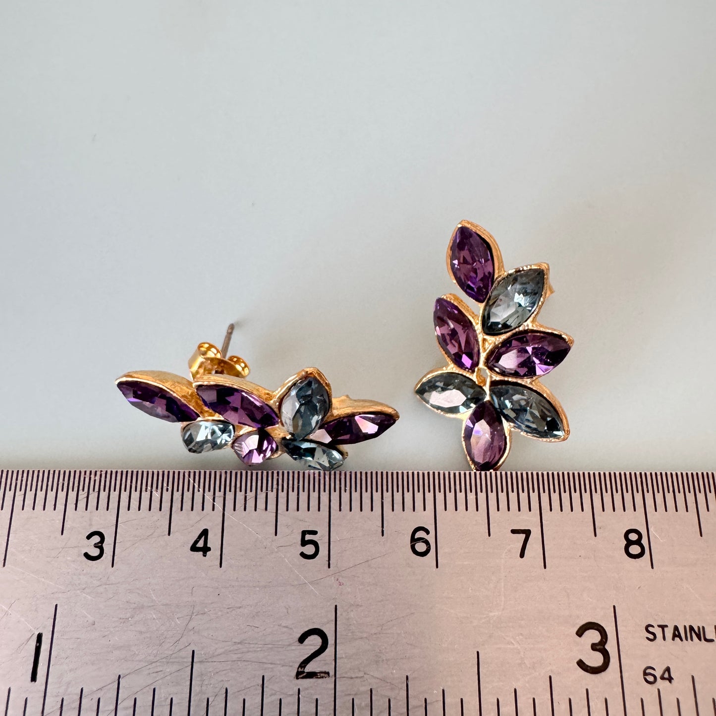 Vintage Swarovski Pierced Earrings