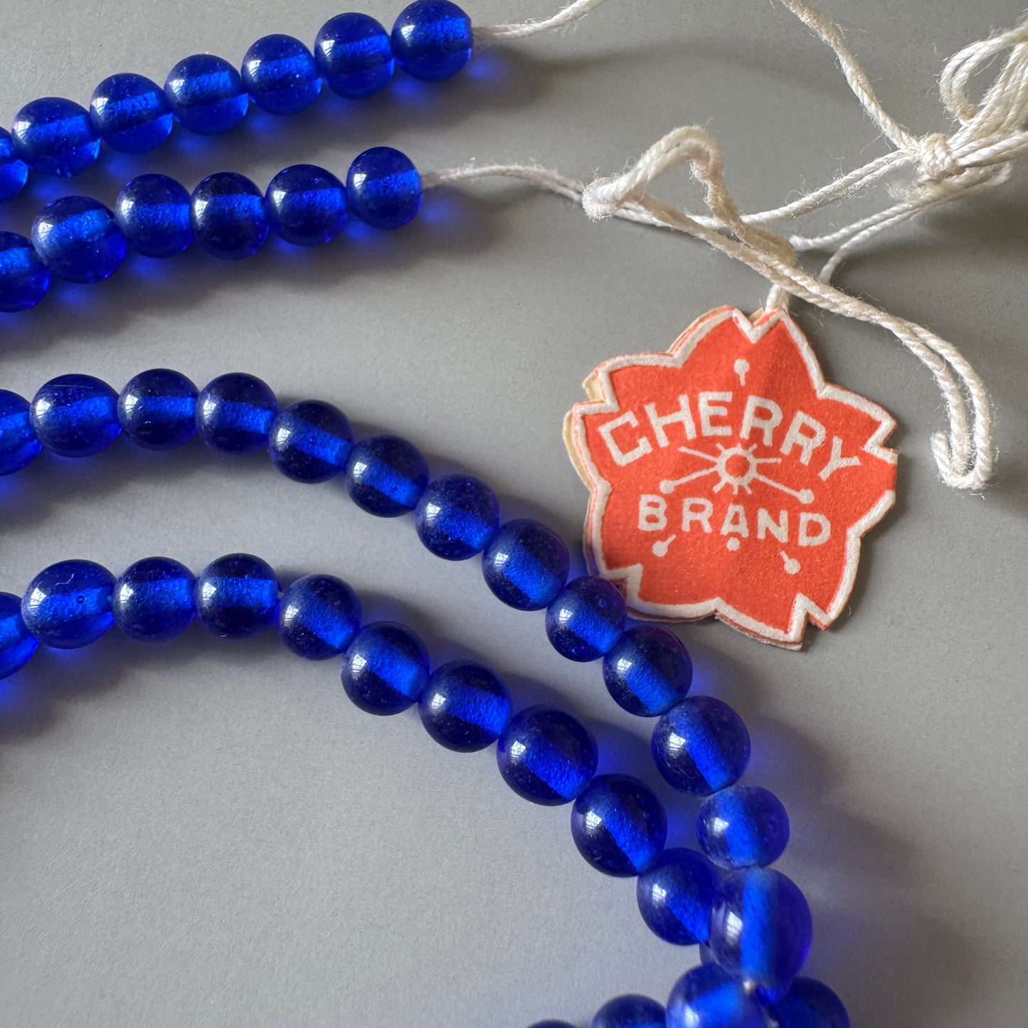 Special Set【Japan Vintage Blue Glass Bead Strand 68cm】26MX_266