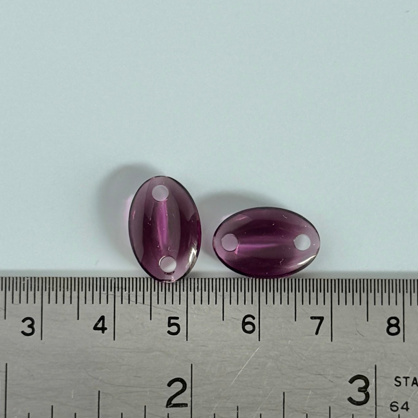 Vintage Swarovski #3219/4 Coffee Beans Amethyst 15×10mm【5pcs】