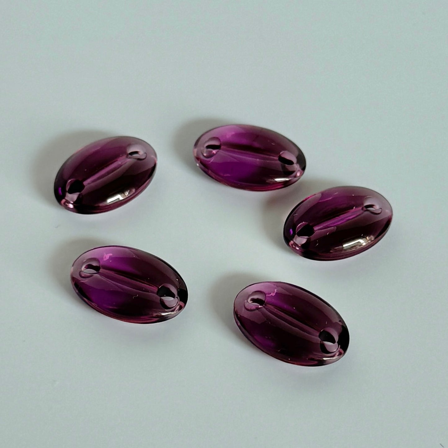 Vintage Swarovski #3219/4 Coffee Beans Amethyst 15×10mm【5pcs】