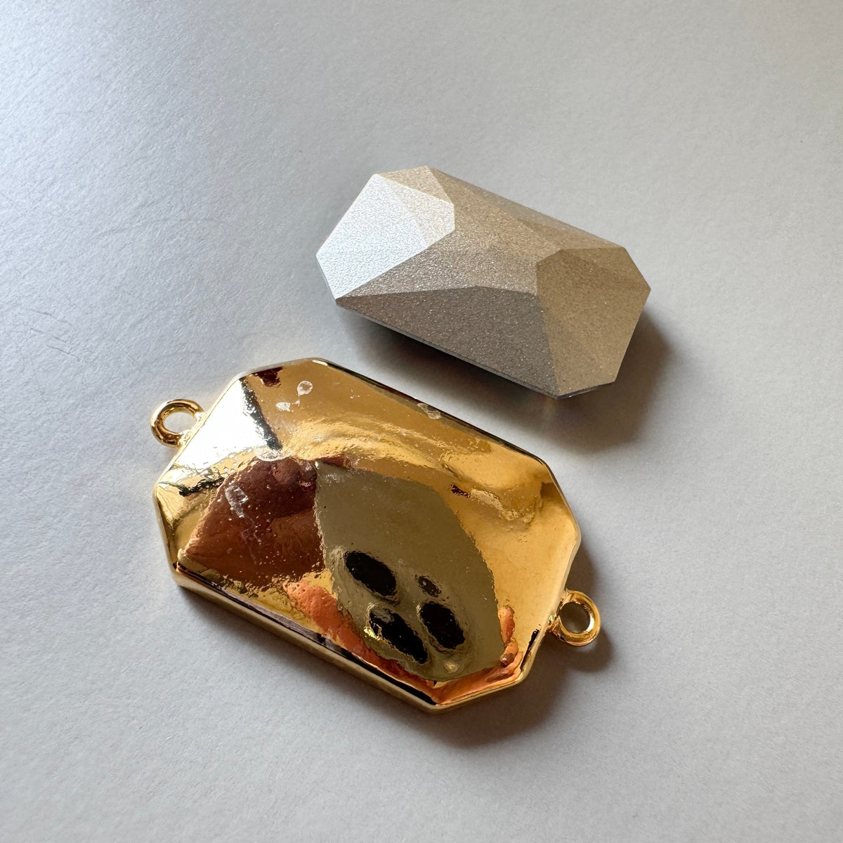 Swarovski ART #4627 Thin Octagon Fancy Stone Crystal Vitrail Medium 27×18.5mm【with Setting】