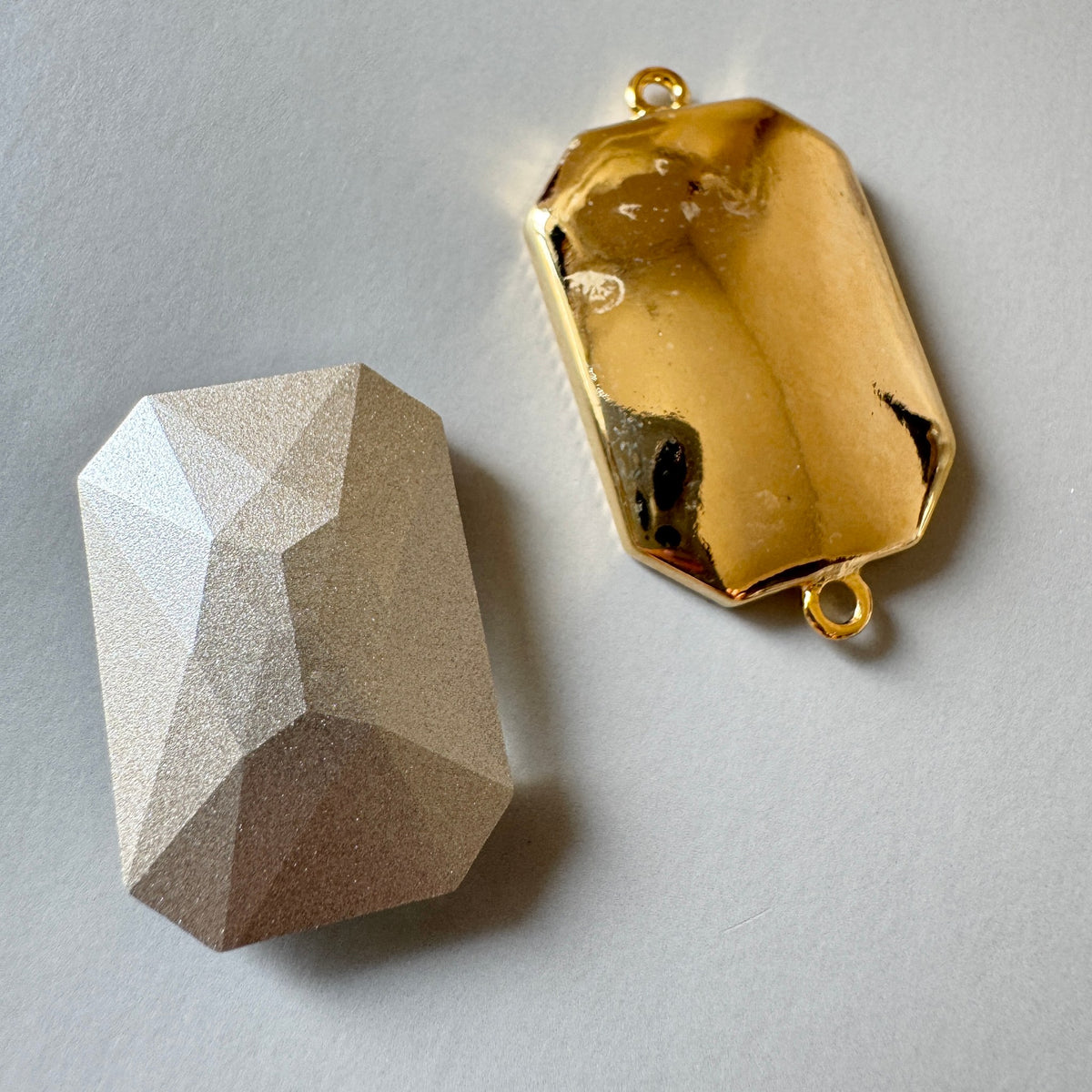 Swarovski ART #4627 Thin Octagon Fancy Stone Crystal Vitrail Light 27×18.5mm【with Setting】