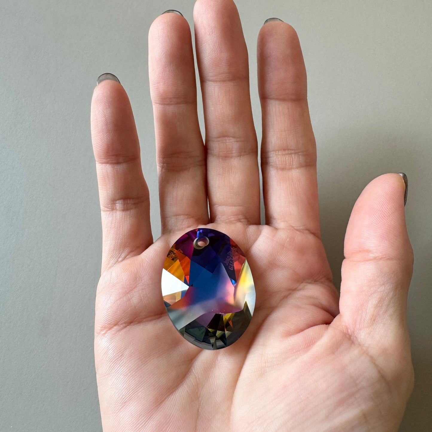 Swarovski ART #6910 Kaputt Oval Pendant Crystal Volcano 36mm【1 pc】
