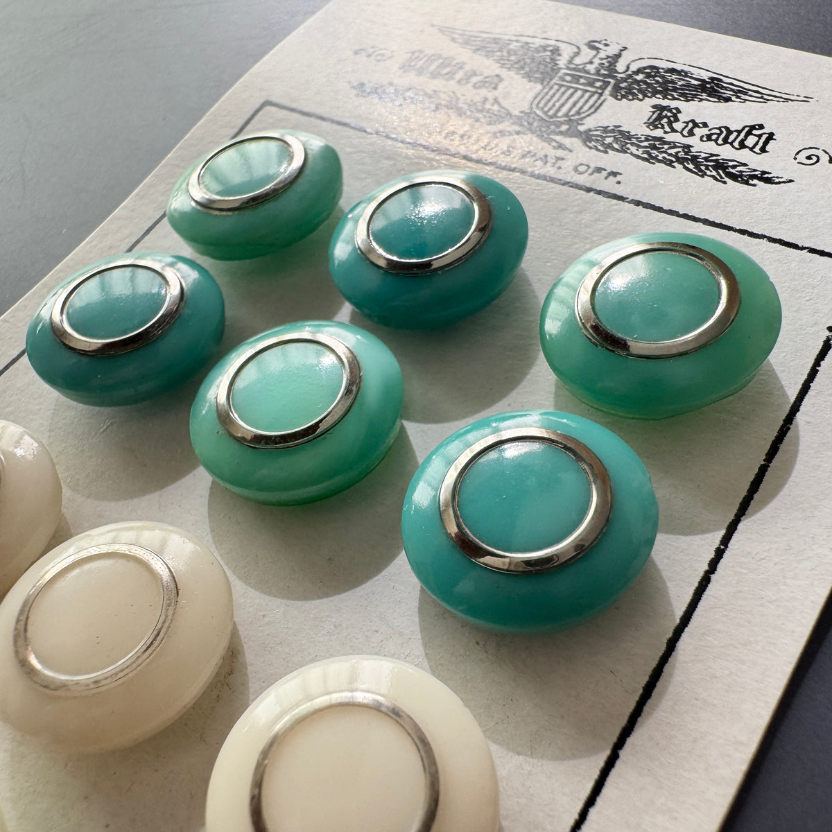 Czech Vintage Glass Button Sheet A