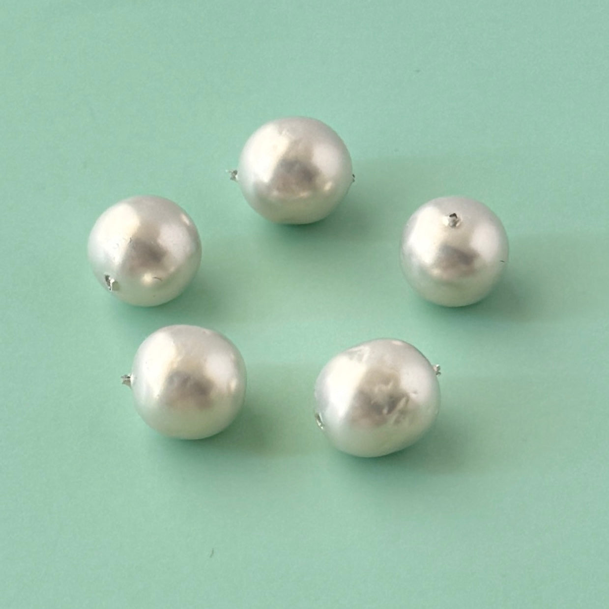 Japan Vintage Glass Baroque Beads 8mm 【5pcs】