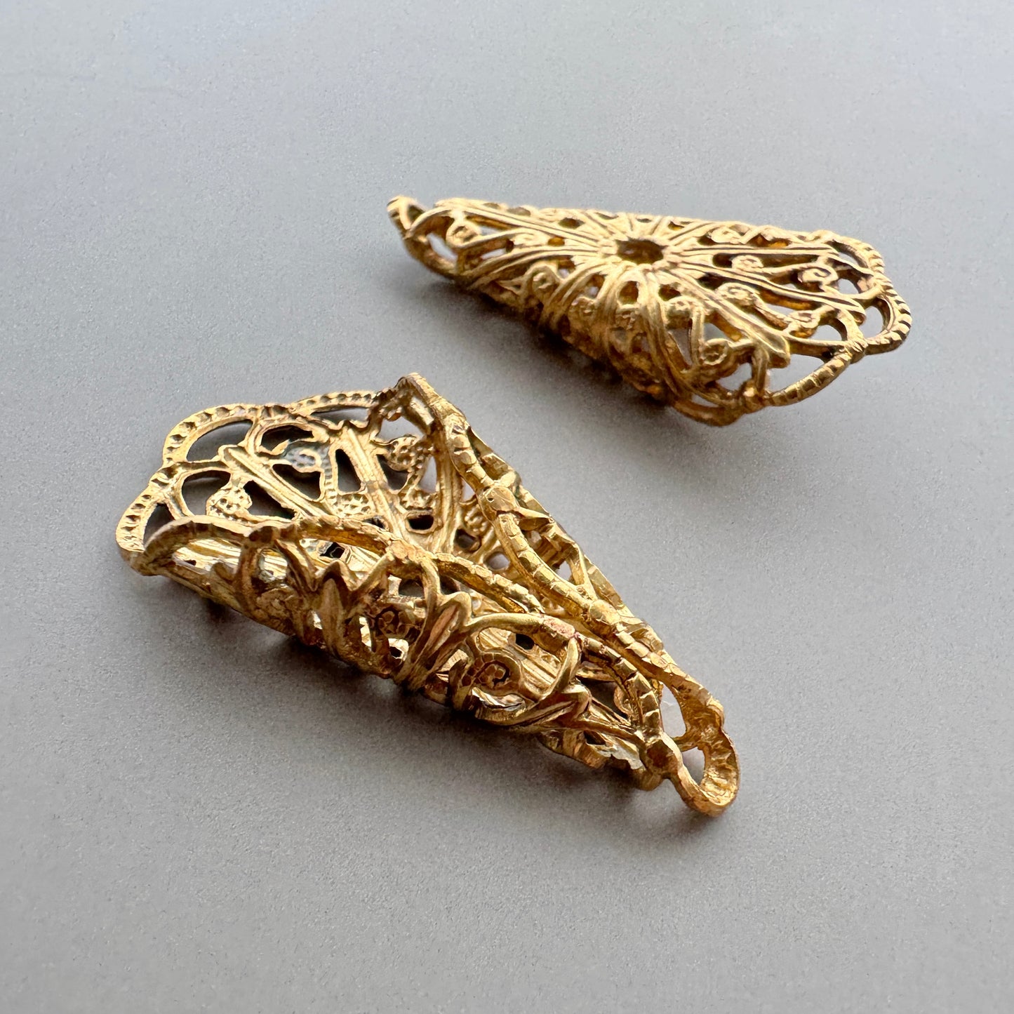 Brass Filigree Corn 29x15mm