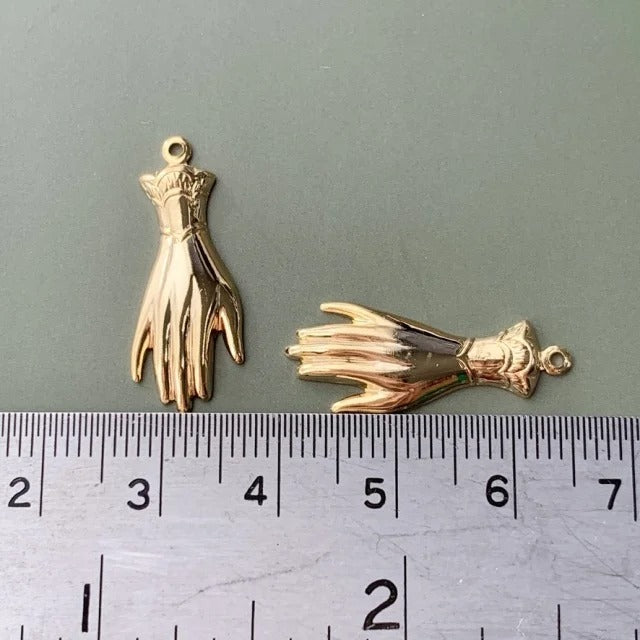 Gold Plated Charm Hand【B】