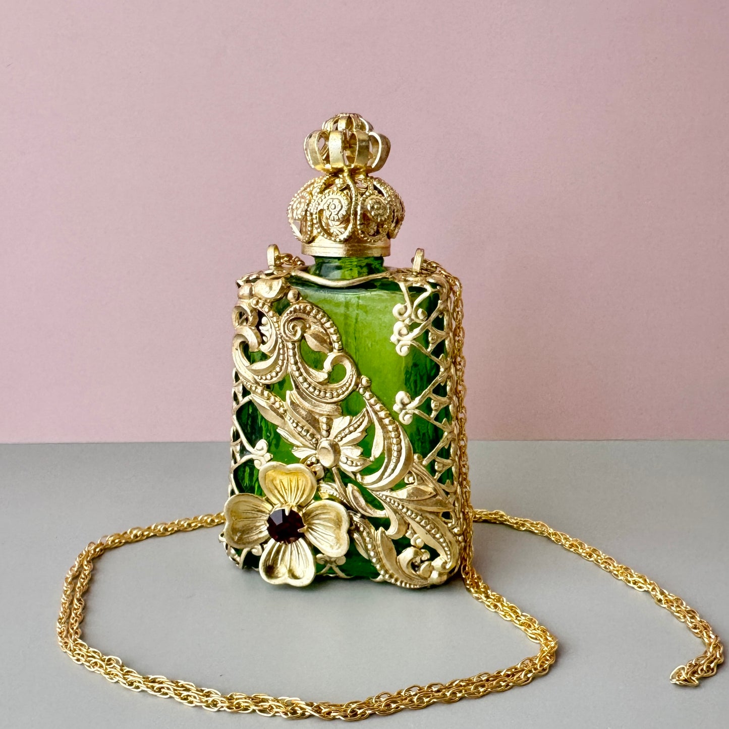 Czech Handmade Perfume Bottle 【po-0235】