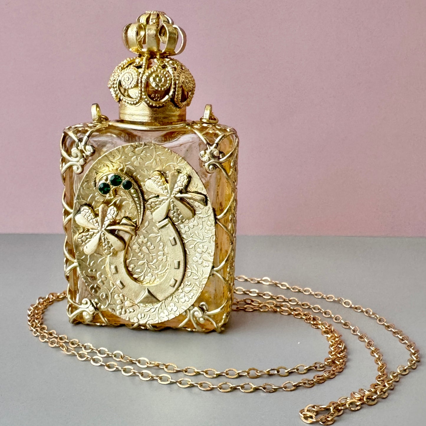 Czech Handmade Perfume Bottle 【po-0242】