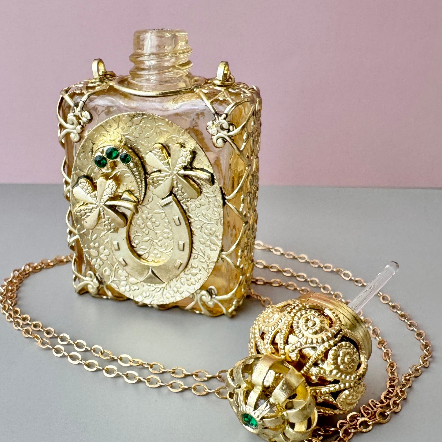 Czech Handmade Perfume Bottle 【po-0242】