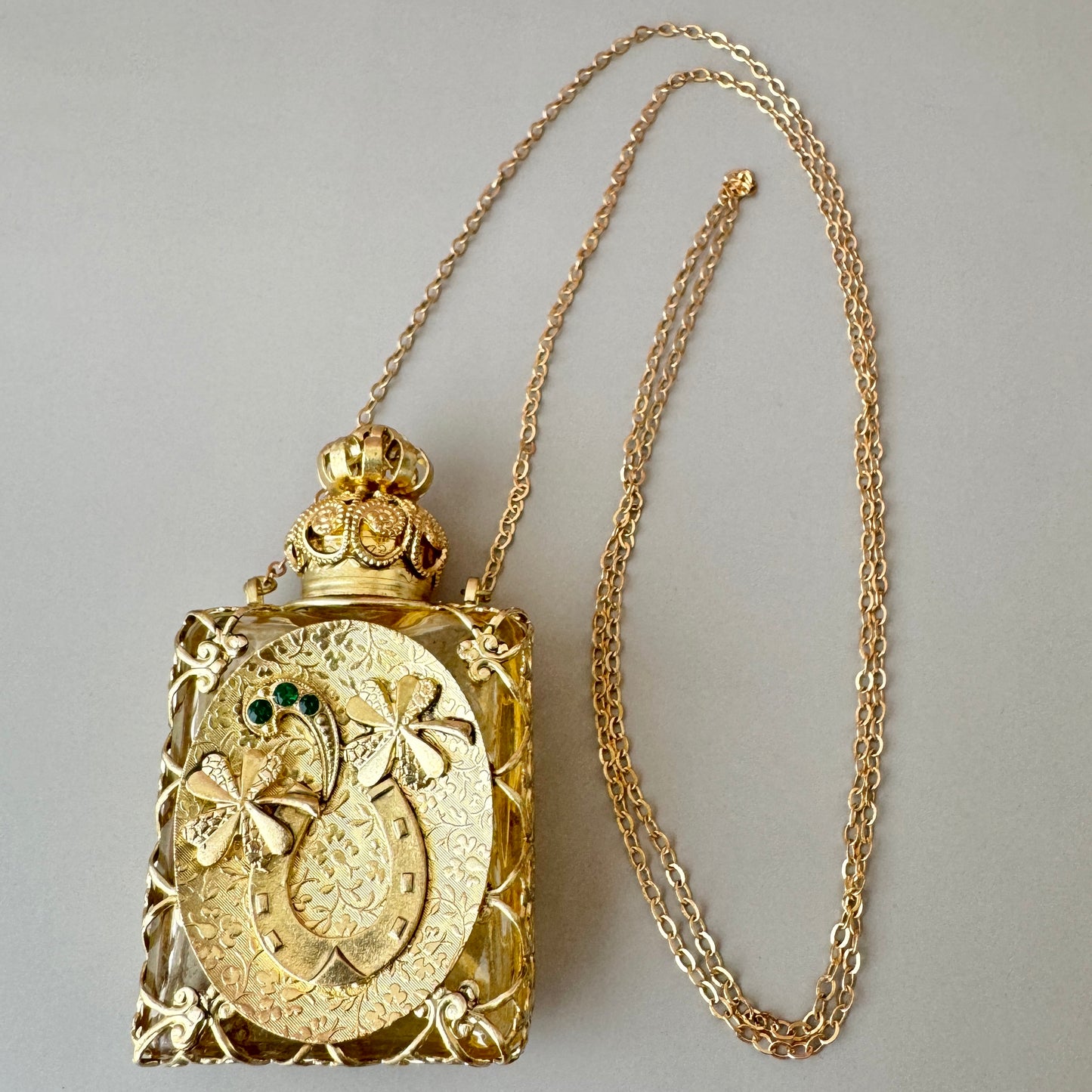 Czech Handmade Perfume Bottle 【po-0242】