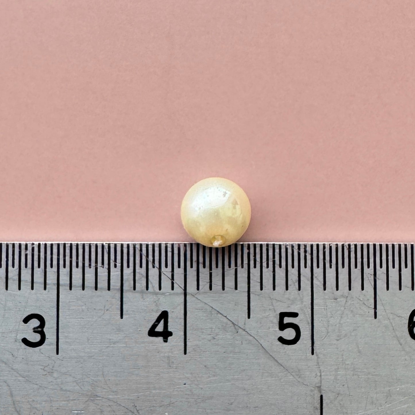 Japan Antique Glass Pearl Cream Round 5mm【1 strand or 10 pcs】