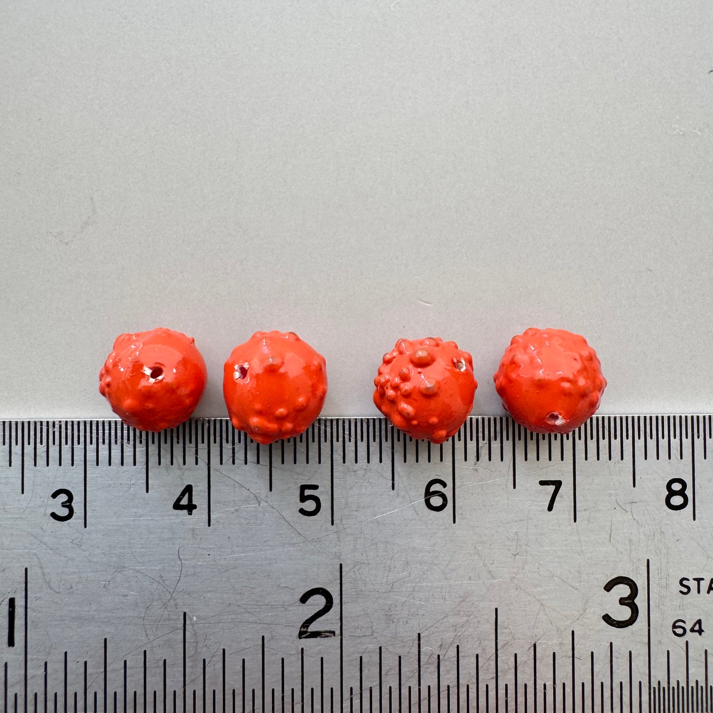 Japan Vintage Kokake Glass Beads 6.5-7.5mm