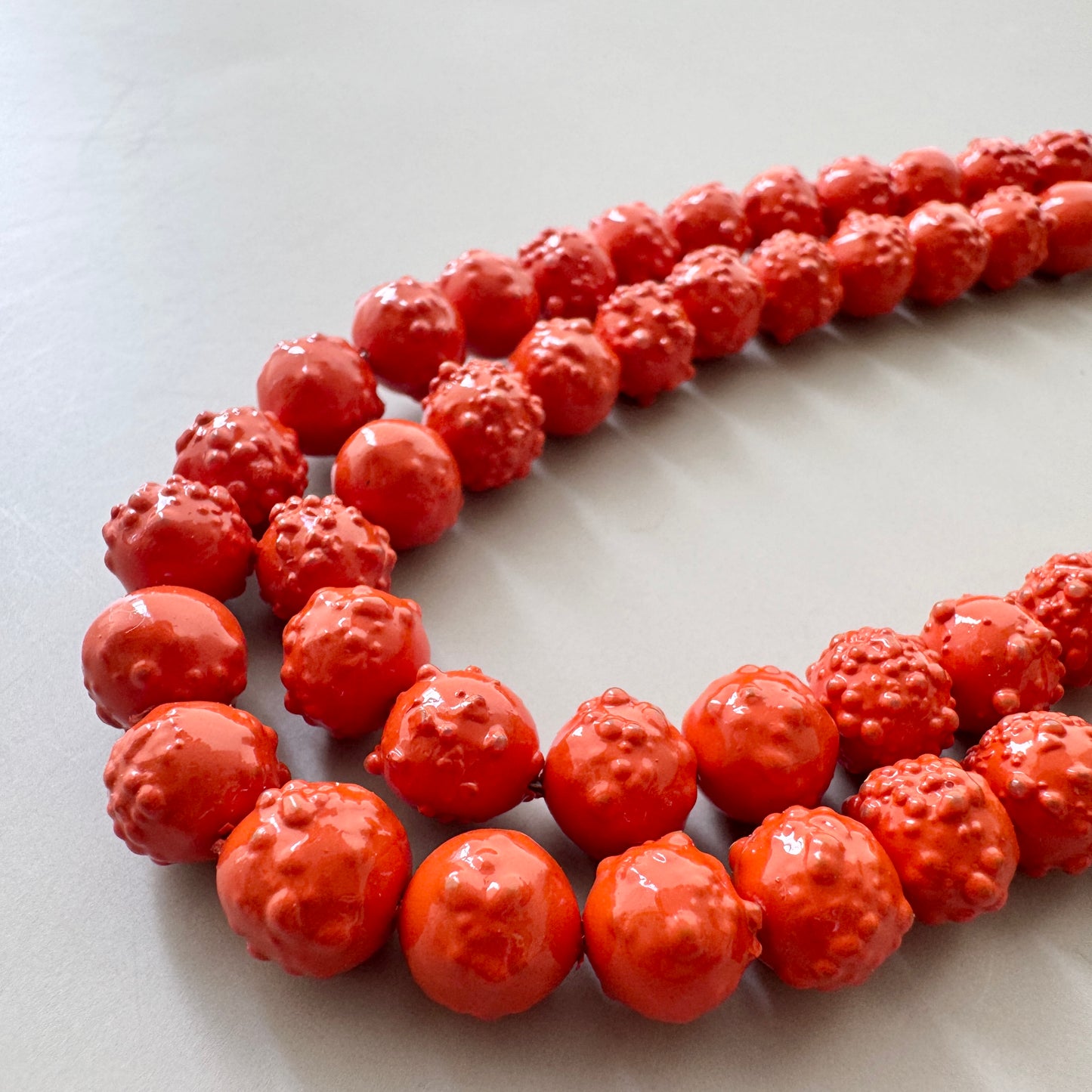 Japan Vintage Kokake Glass Beads 6.5-7.5mm