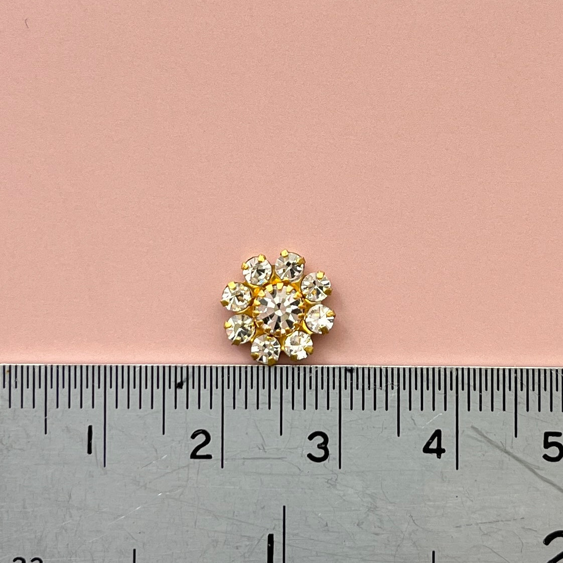 Vintage Rhinestone 貼り付けパーツ 10mm