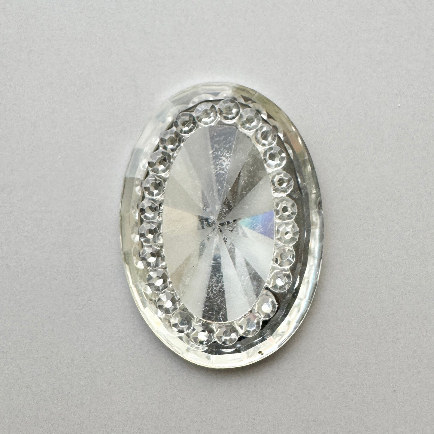 Japan Vintage Plastic Cabochon Retro Jewerl 25x18mm