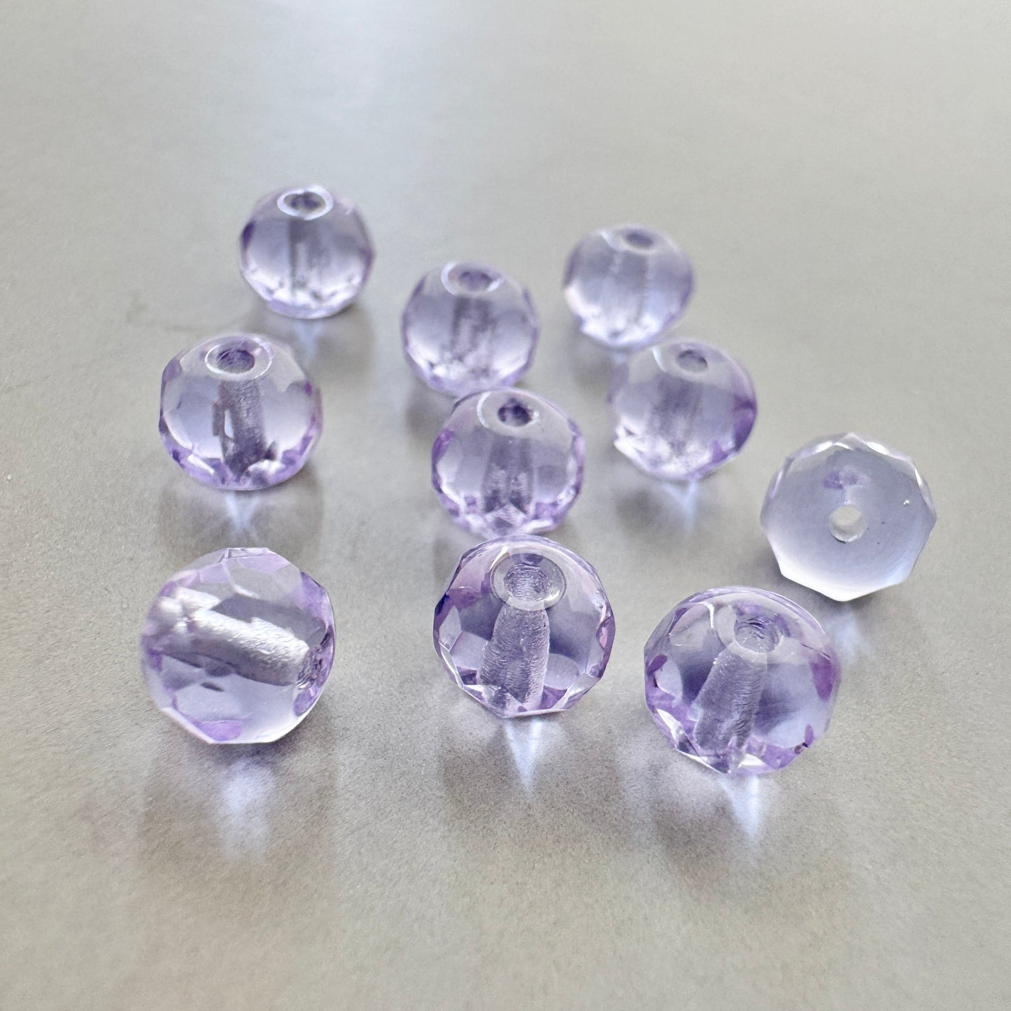 Czech Fire Polish Beads Donut Alexandrite 5x3mm【10 pcs】