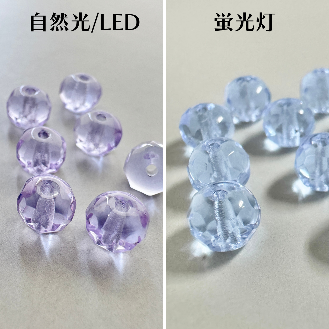 Czech Fire Polish Beads Donut Alexandrite 5x3mm【10 pcs】