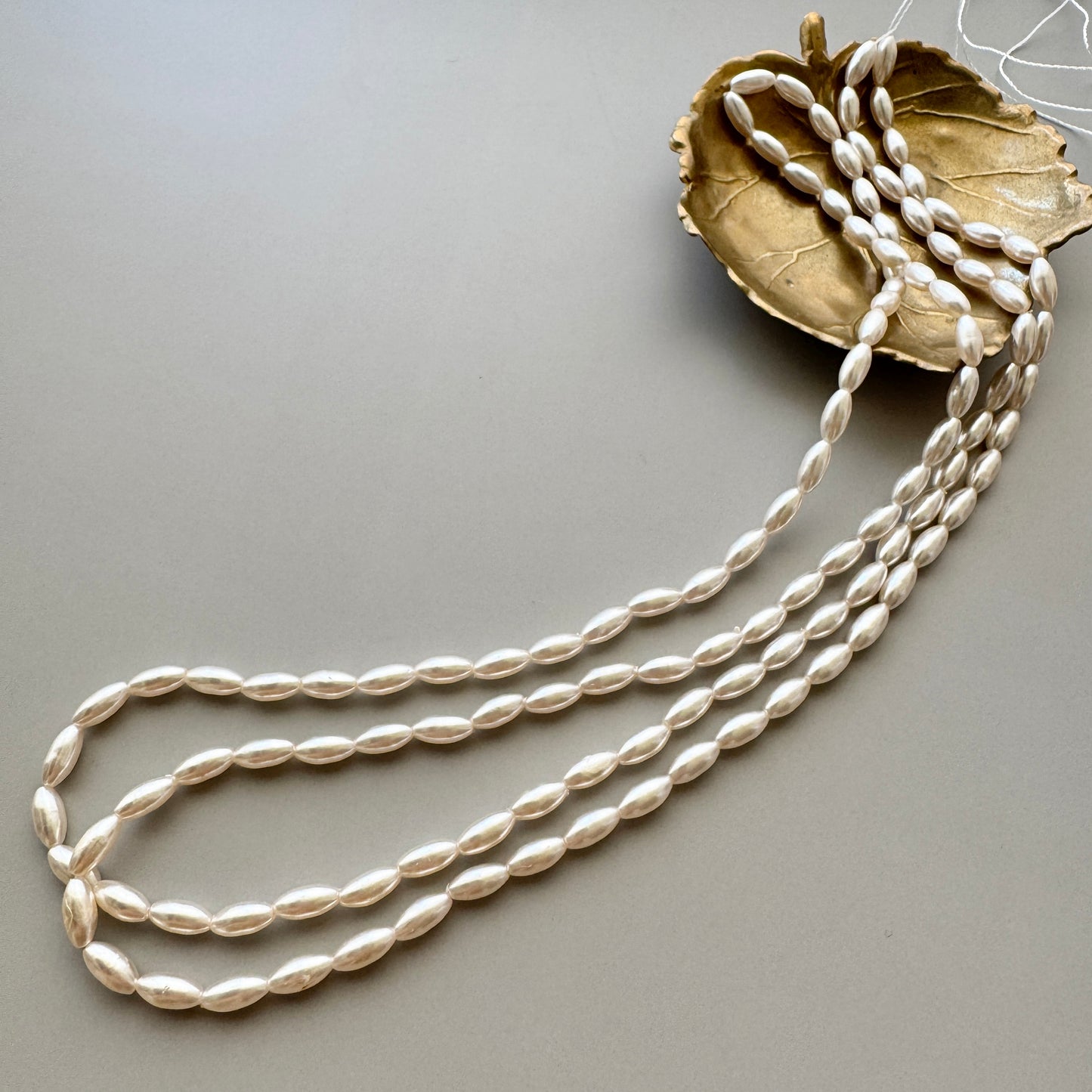 Japan Vintage Plastic Beads Navette 8x4mm【10 pcs or 1 strand】