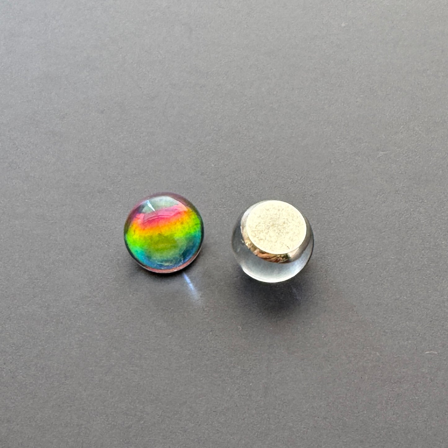 Czech Vintage Dome Cabochon Plain Vitrail Medium 8mm【2pcs】