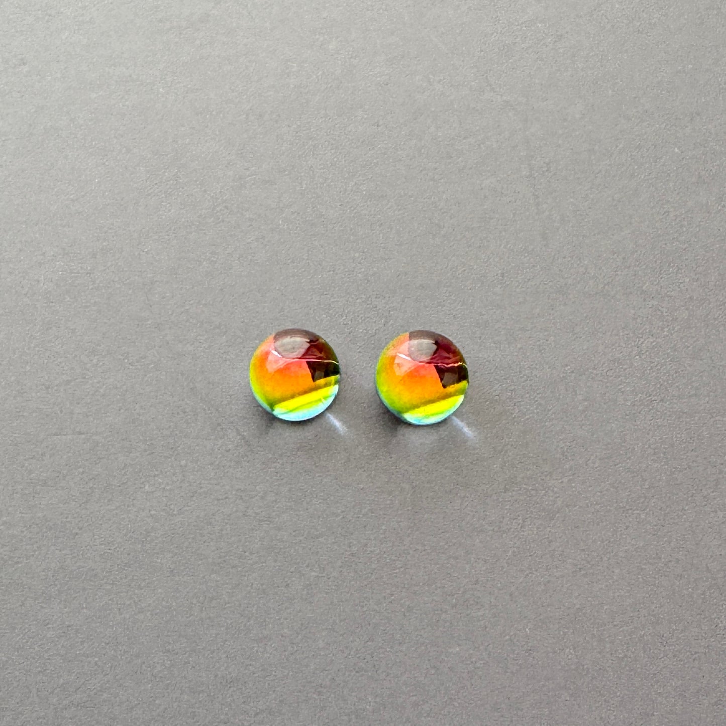 Czech Vintage Dome Cabochon Plain Vitrail Medium 6mm【2pcs】