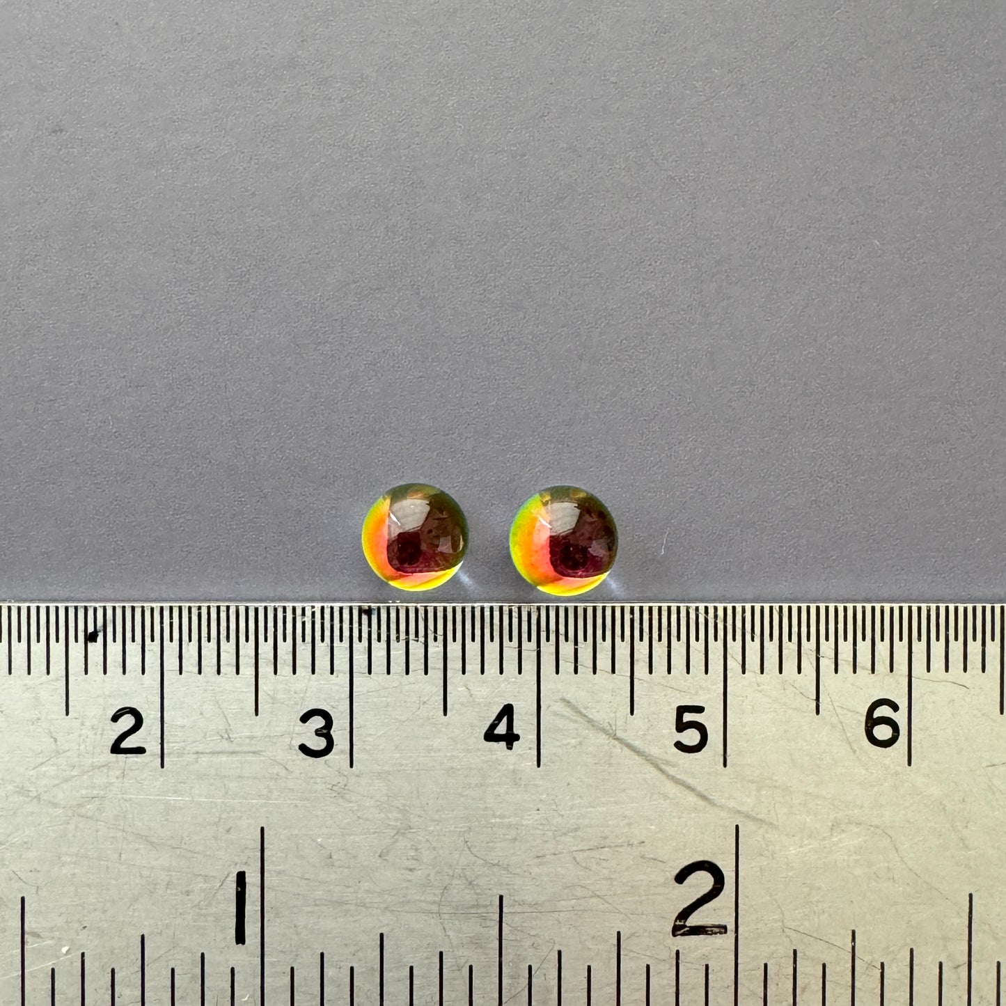 Czech Vintage Dome Cabochon Plain Vitrail Medium 6mm【2pcs】