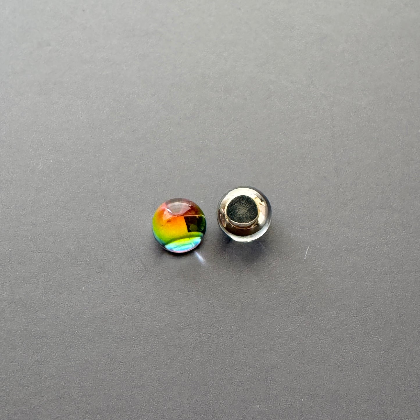 Czech Vintage Dome Cabochon Plain Vitrail Medium 6mm【2pcs】