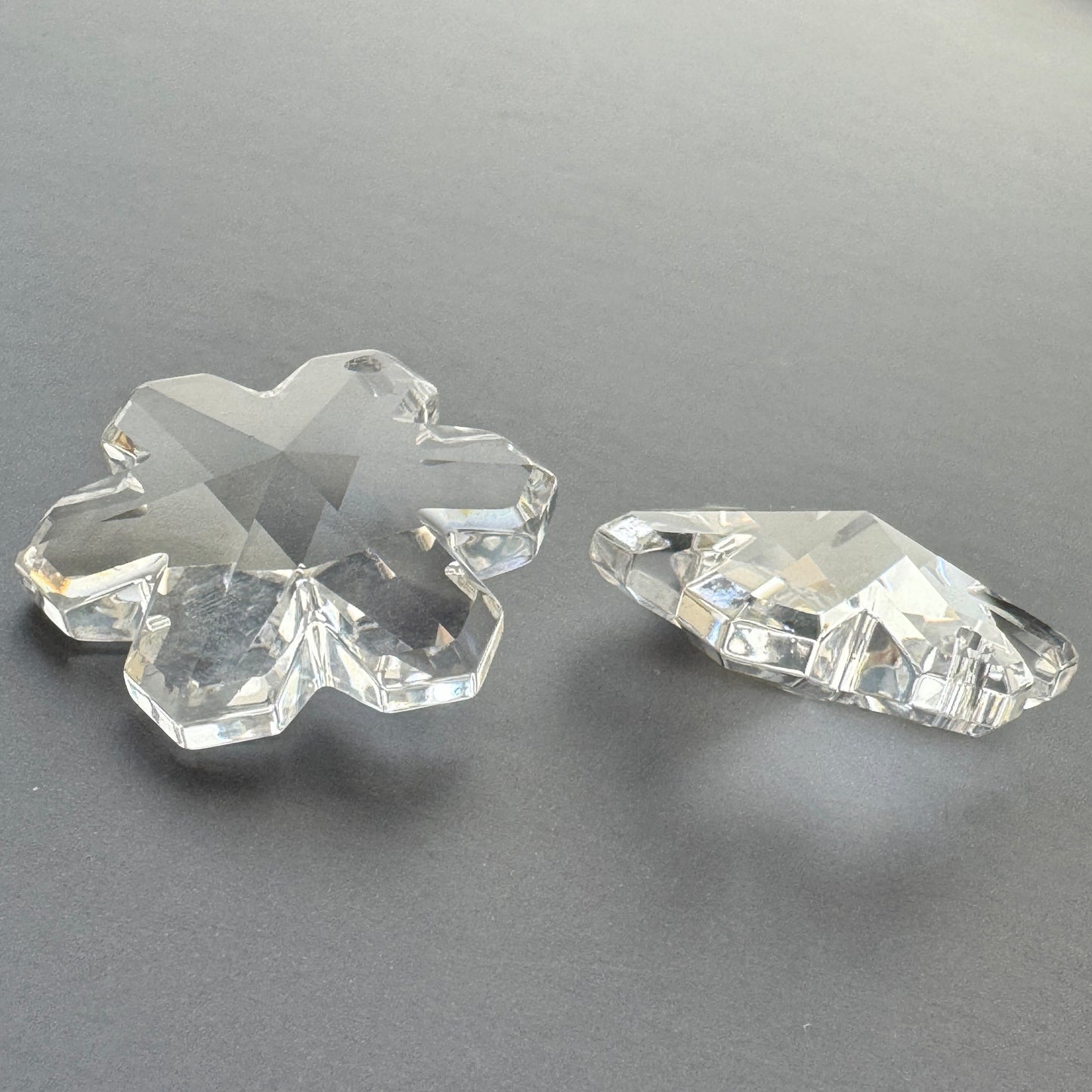 Vintage Swarovski Crystal Snow Flake Pendant 20mm