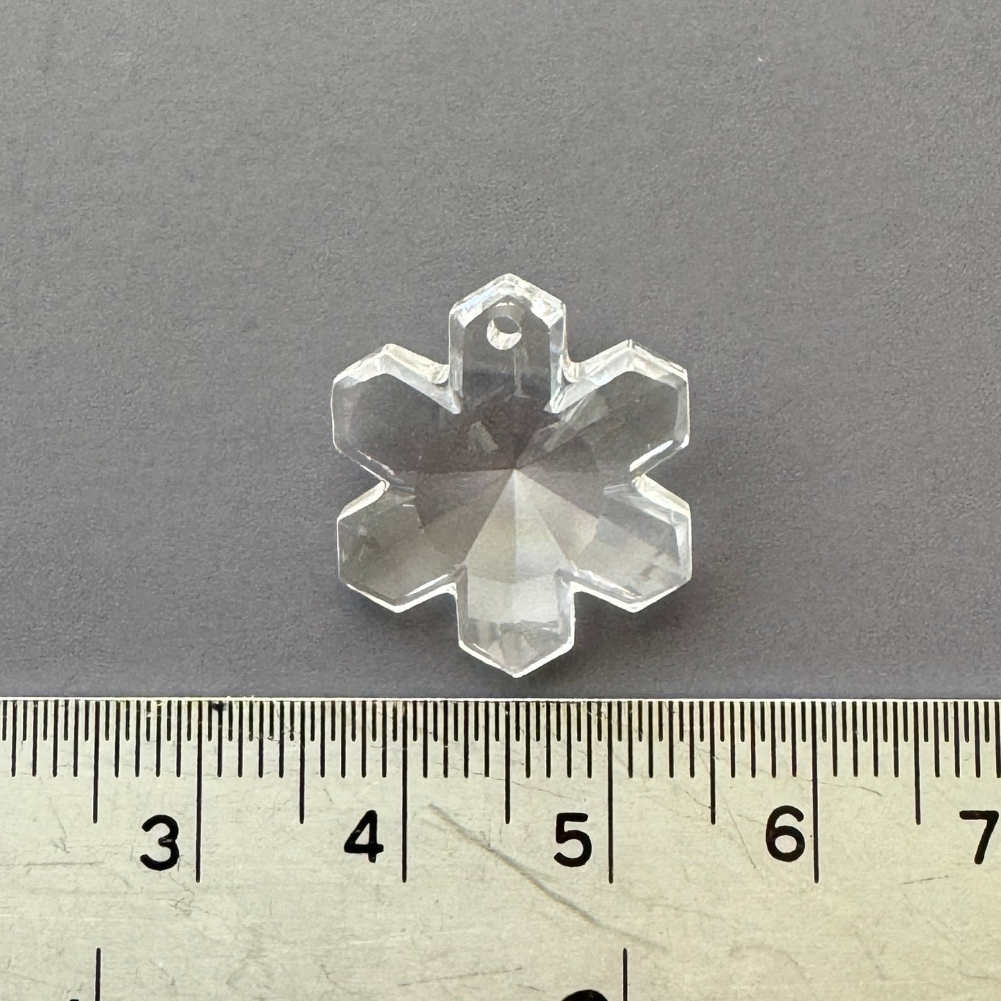 Vintage Swarovski Crystal Snow Flake Pendant 25mm