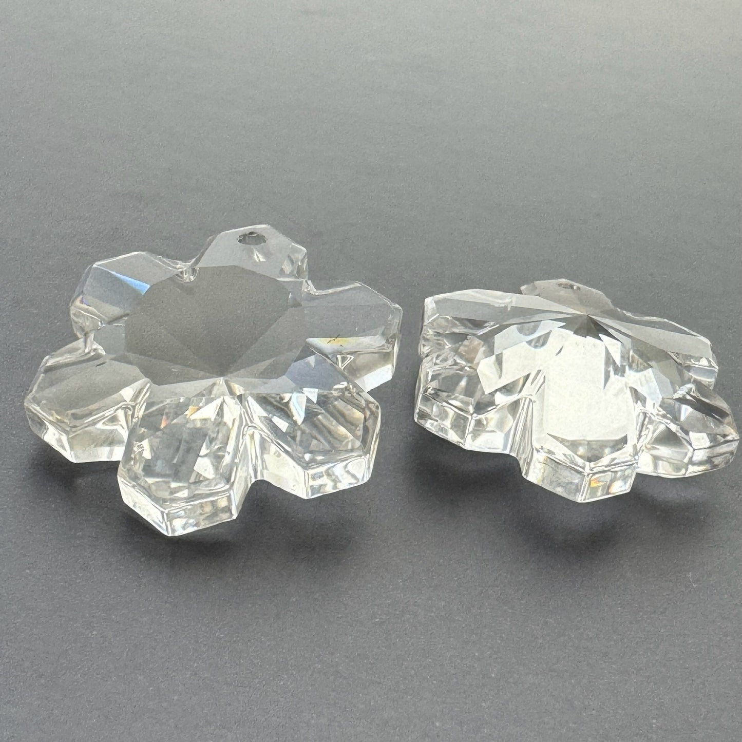 Vintage Swarovski Crystal Snow Flake Pendant 25mm